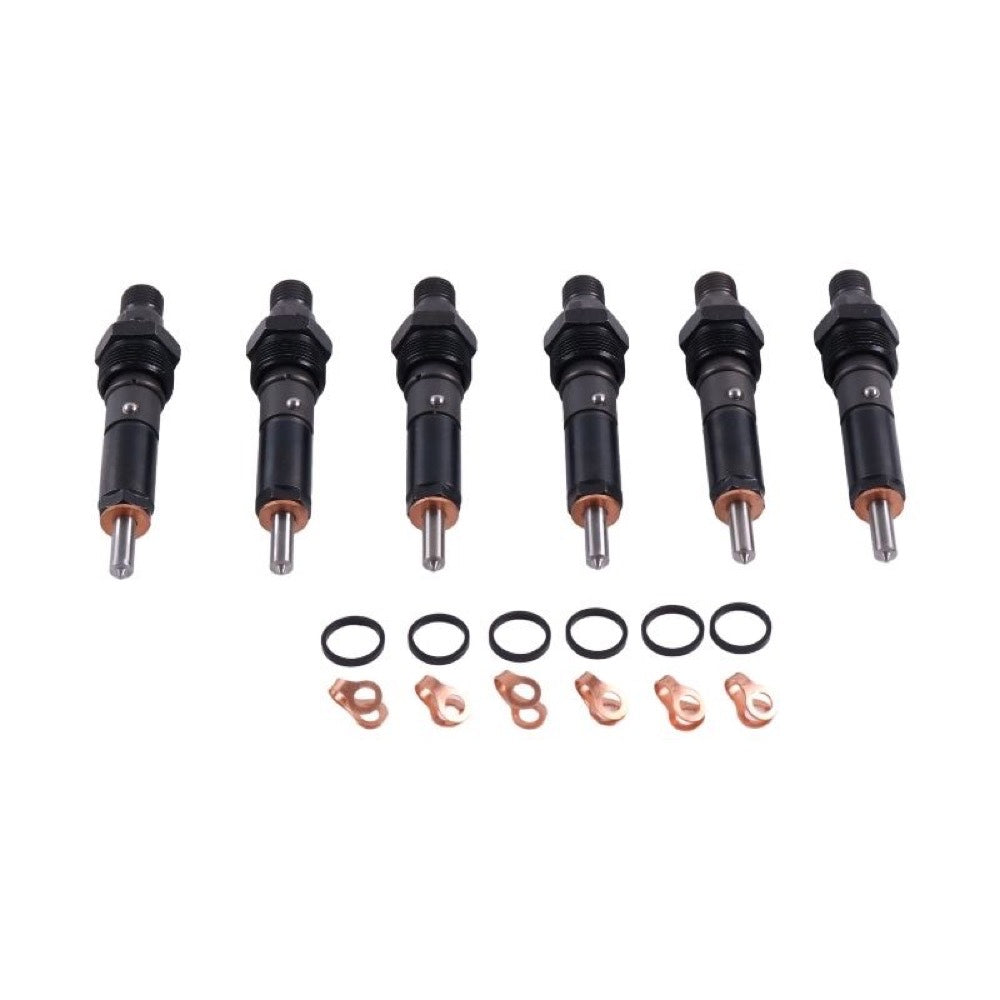 6 Pieces Fuel Injector 4025334 suitable for Cummins Engine 4B3.9 6B5.9 Hyundai Excavator R140LC-7 R210NLC-7 R250LC-7 R210LC-7 R220LC-7 R140W-7 R200W-7