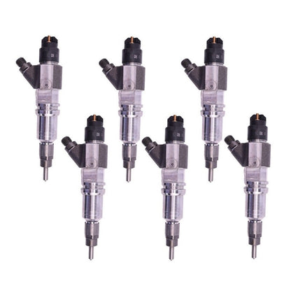 6 Pieces Fuel Injector 504194432 0445012092 suitable for IVECO Engine F2CE9684 New Holland CR10.90 A4 CASE A8000 A8800