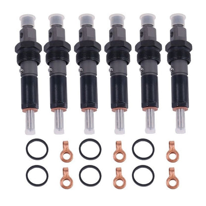 6 Pieces Fuel Injector 6738-11-3090 6738-11-3100 fits Komatsu Engine SAA4D102E SAA6D102E Excavator PC220-7 PC220LC-7 PC220LL-7L PW200-7 PW220-7H Loader WA320-5 WA320-5L