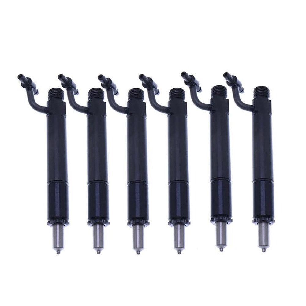 6PCS Fuel Injector 675967C91 for use with Farmall 966 1066 1086 1466 1486 1566 1586