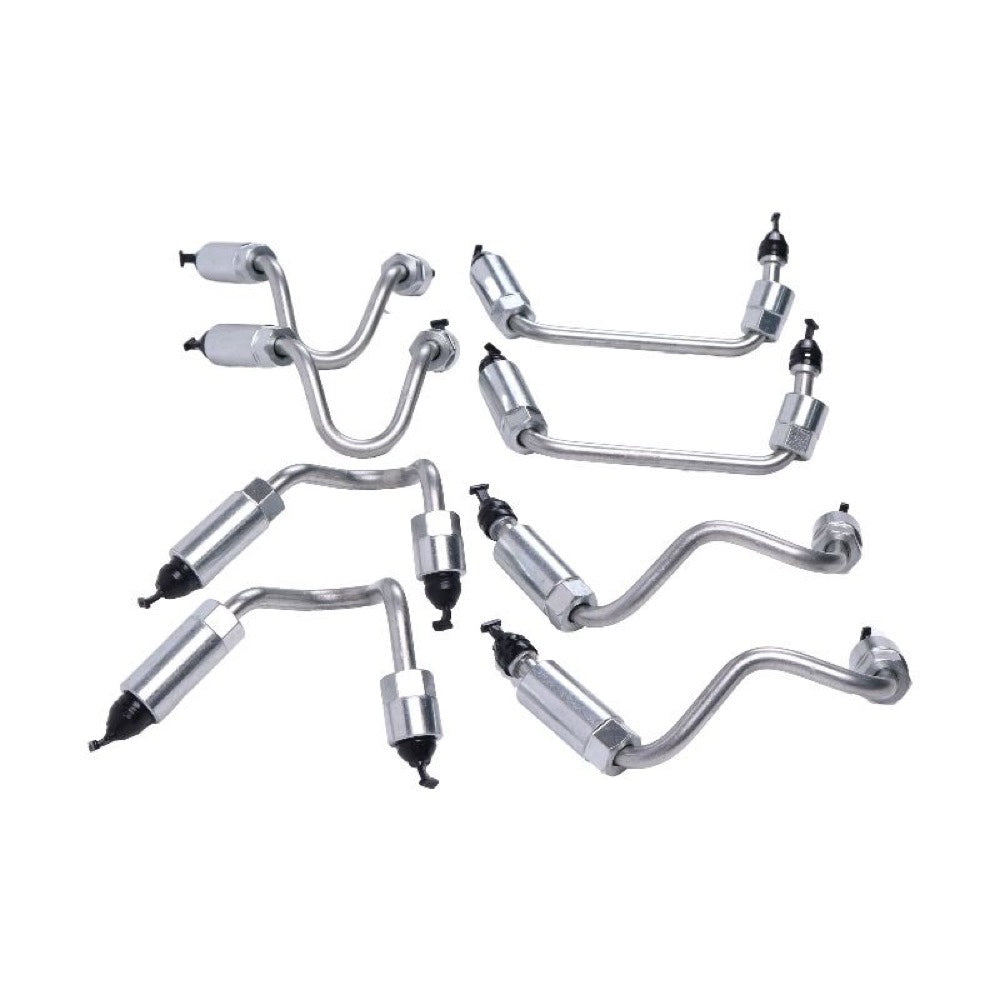 Stainless Steel Fuel Injector Line Set 97378825 97378828 suitable for 2004-2005 GM Engine 6.6L LLY Duramax Pickup Truck Sierra 2500HD 3500HD