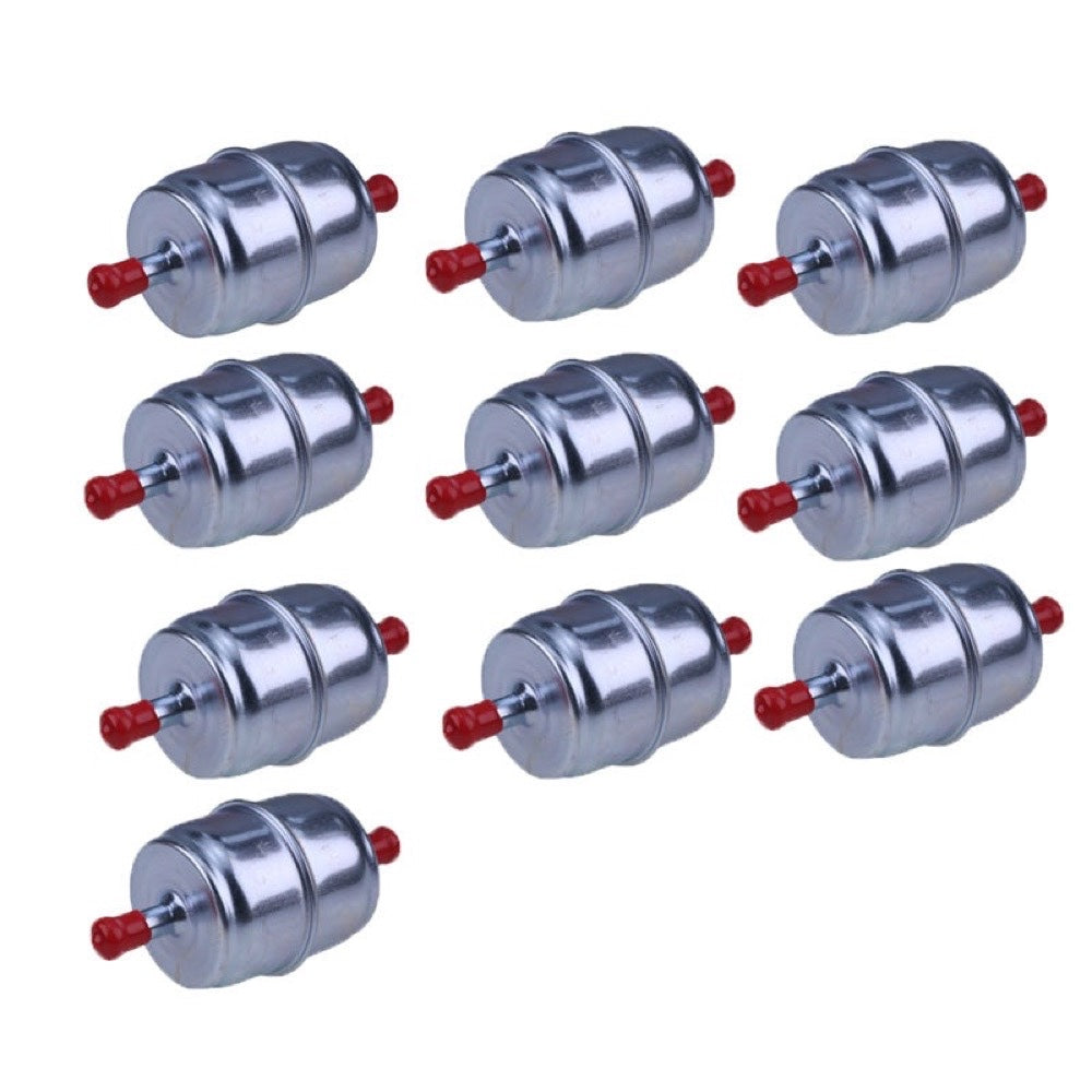 10 Pieces Aftermarket Donaldson P550090 Fram G15 Fleetguard FF5006 WIX 33003 John Deere AT101565 Caterpillar CAT 130-4634 Hyster 1346283 3/8" Universal Metal Fuel Filter