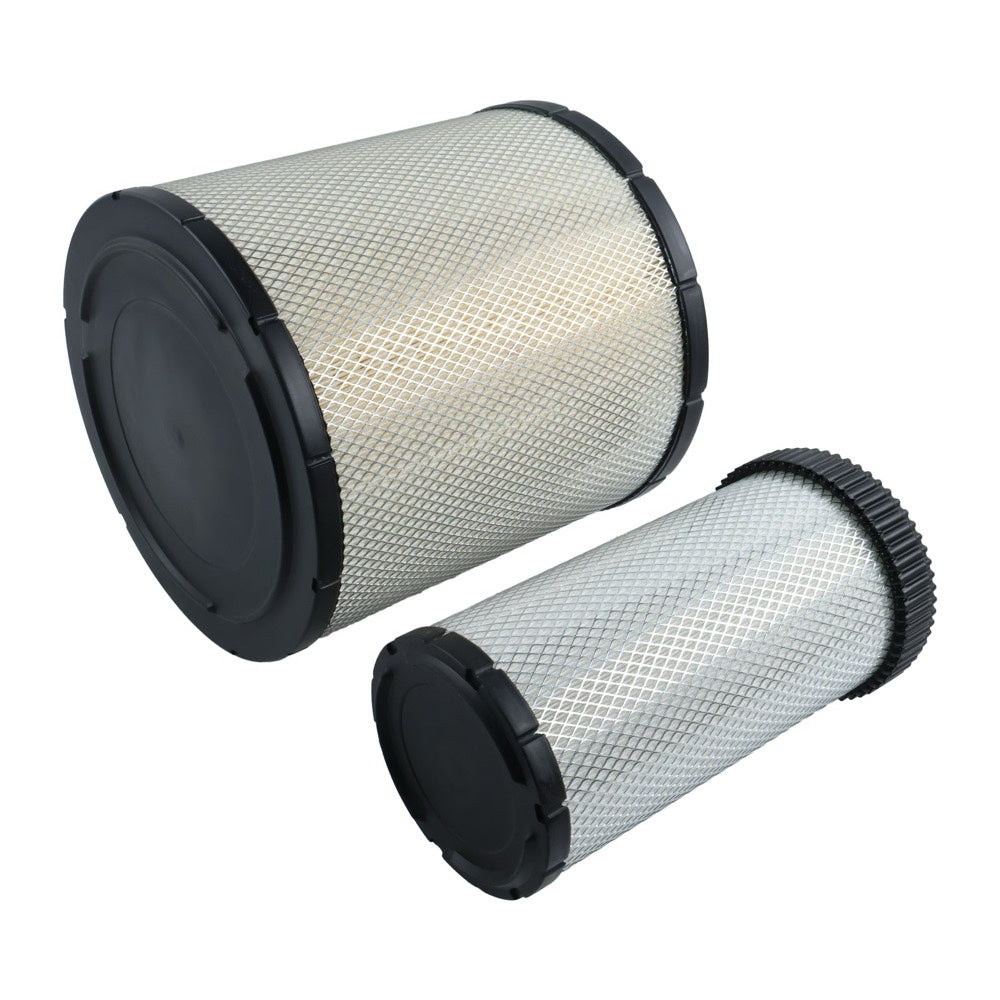 Air Filter Kit RE596317 RE596318 compatible with John Deere Engine 6090 Tractor 8R230 8R-2704 8R280 8R340 8RT340 8RT410 8RX310 8RX410
