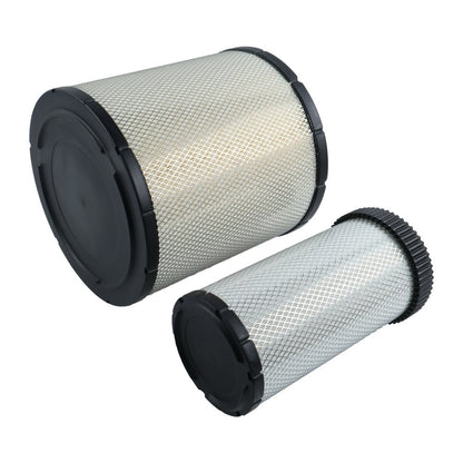 Air Filter Kit RE596317 RE596318 compatible with John Deere Engine 6090 Tractor 8R230 8R-2704 8R280 8R340 8RT340 8RT410 8RX310 8RX410