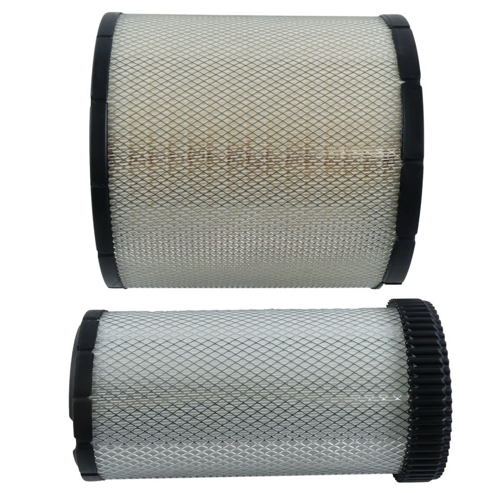 Air Filter Kit RE596317 RE596318 compatible with John Deere Engine 6090 Tractor 8R230 8R-2704 8R280 8R340 8RT340 8RT410 8RX310 8RX410