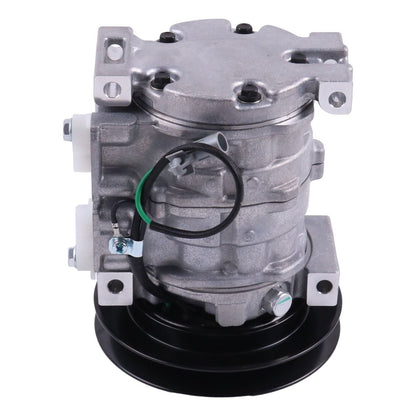 10S13C A/C Compressor 4721999 compatible with John Deere Excavator 210G 245GLC 250GLC 290GLC 350GLC 380GLC