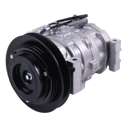 10S13C A/C Compressor 4721999 compatible with John Deere Excavator 210G 245GLC 250GLC 290GLC 350GLC 380GLC