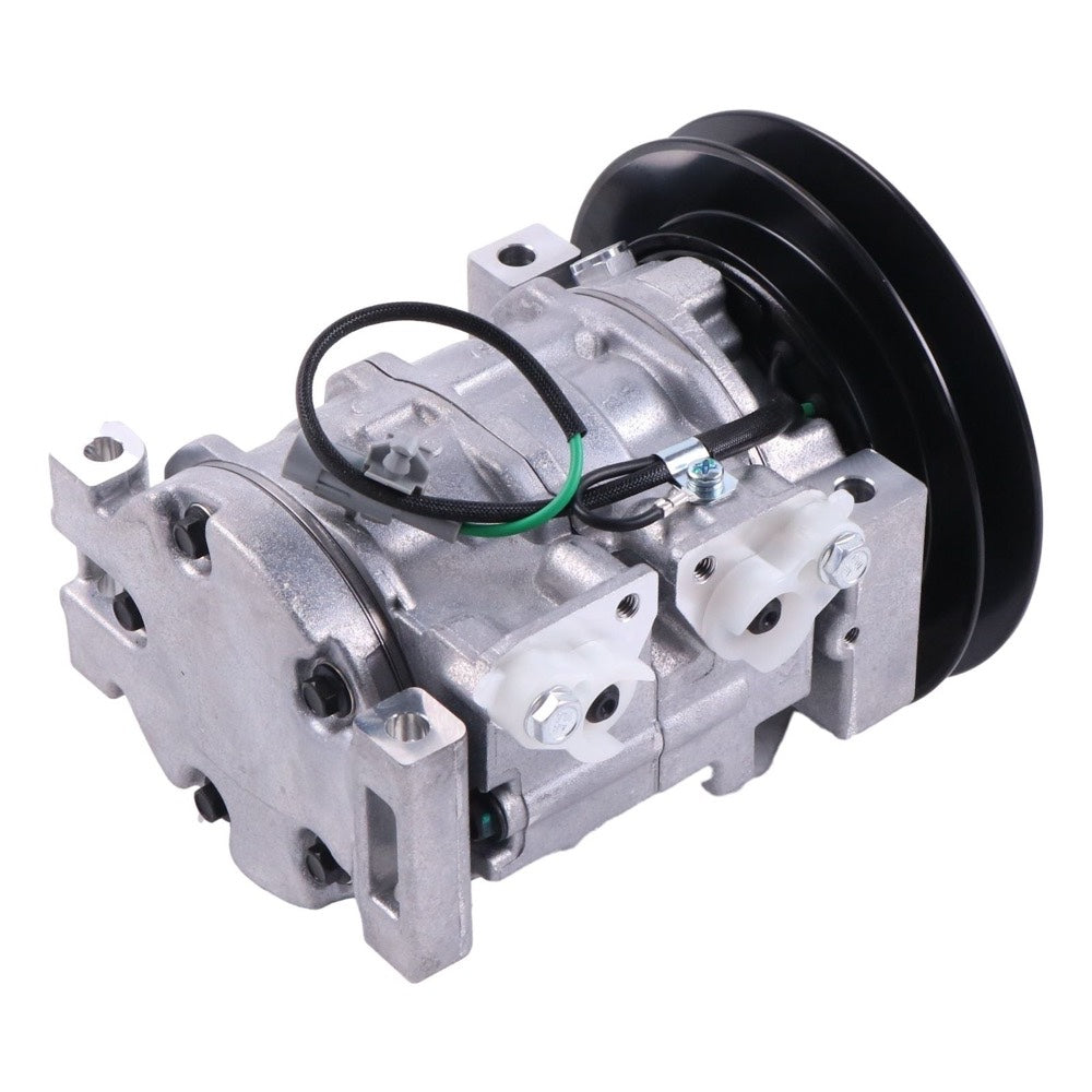 10S13C A/C Compressor 4721999 compatible with John Deere Excavator 210G 245GLC 250GLC 290GLC 350GLC 380GLC