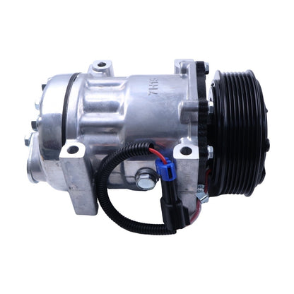 12V 7PK 126mm SD7H15 A/C Compressor F69-1015-151 F69-1013 F69-1015-131 fits Kenworth T680 T880 T660 Peterbilt 365 367 389 567 579 587 Truck