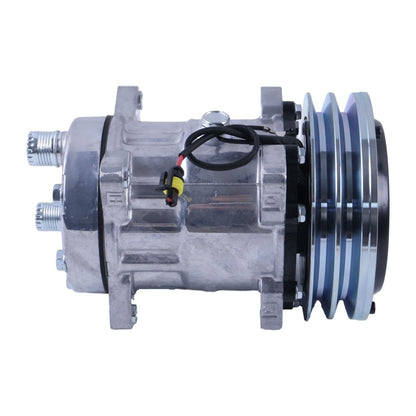 12V SD7H15 A/C Compressor 8091 32767G 04437338 for use with Deutz Fahr Hurlimann Lamborghini & Same Tractor