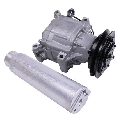 A/C Compressor 6A671-97114 & Receiver Drier 3F999-01740 suitable for Kubota Tractor M105 M105S M95SD M108 M4900 M5700 M6800 M8200 L3240 L3940 L4630
