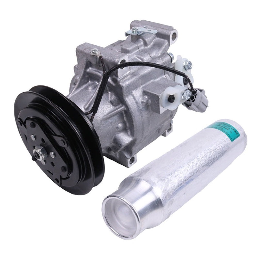 A/C Compressor 6A671-97114 & Receiver Drier 3F999-01740 suitable for Kubota Tractor M105 M105S M95SD M108 M4900 M5700 M6800 M8200 L3240 L3940 L4630