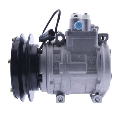 Denso 10PA15C A/C Compressor 4333459 suitable for Hitachi EX220-3 EX220-5 EX230-5 EX270-5 EX300-3 EX300-5 EX400-3 EX400-5 EX550 EX700