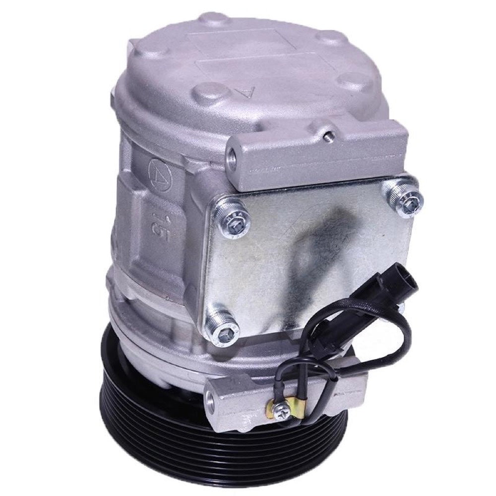 Denso 10PA15C Air Conditioning Compressor AL176858 compatible with John Deere Skid Steer Loader 333D 332D 329D 328D