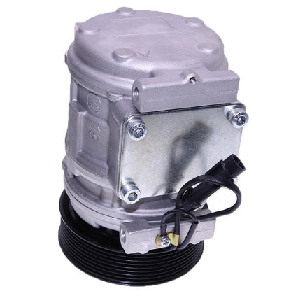 Denso 10PA15C Air Conditioning Compressor AL176858 compatible with John Deere Skid Steer Loader 333D 332D 329D 328D