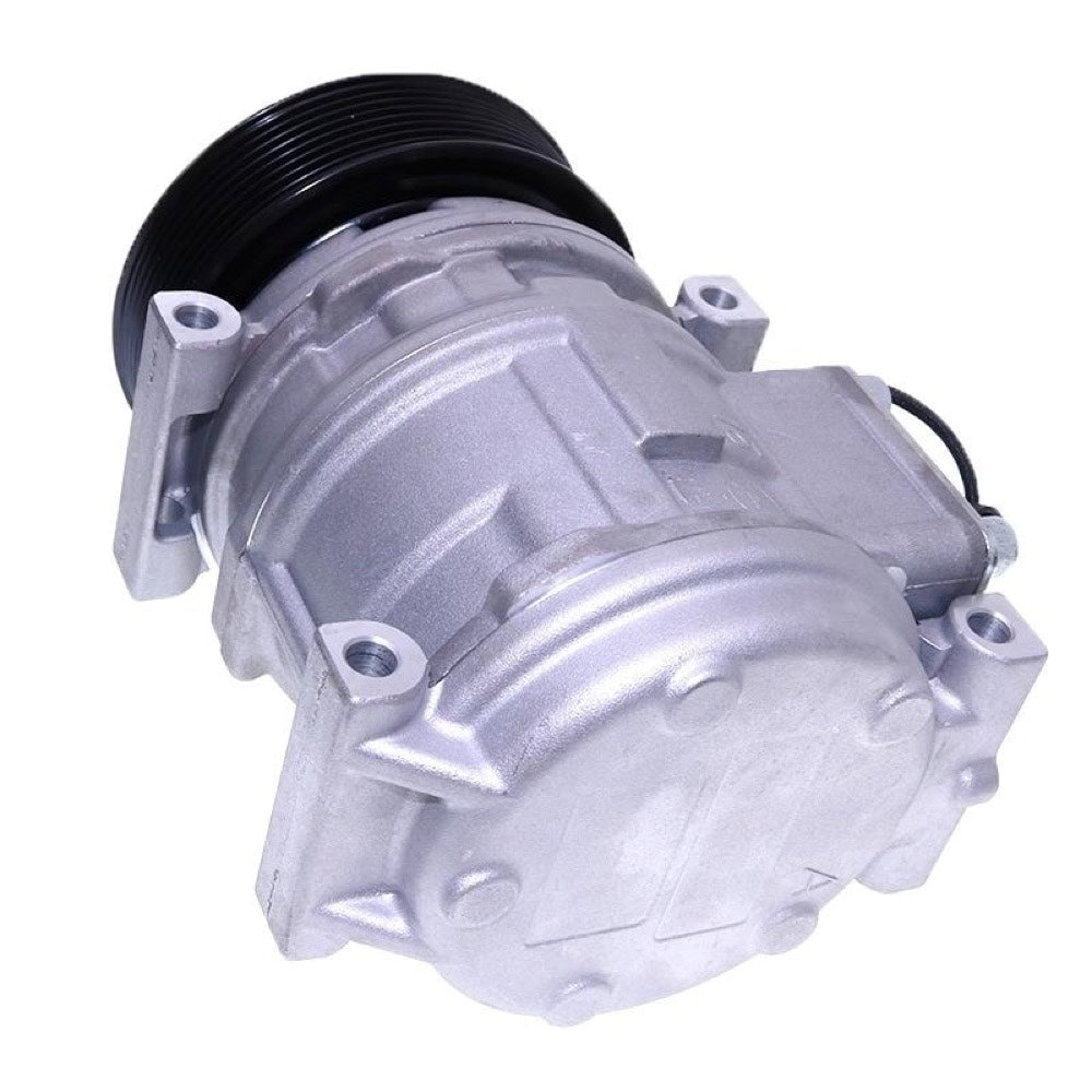Denso 10PA15C Air Conditioning Compressor AL176858 compatible with John Deere Skid Steer Loader 333D 332D 329D 328D