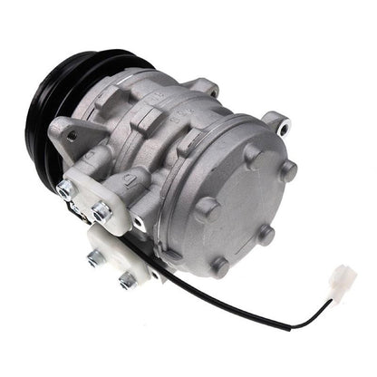 Denso 10PO8E A/C Compressor 447200-7443 for use with Kubota Tractor M4900 M5700 M6800 M8200 M9000