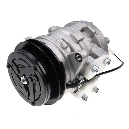 Denso 10PO8E A/C Compressor 447200-7443 for use with Kubota Tractor M4900 M5700 M6800 M8200 M9000