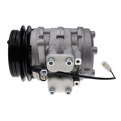 Denso 10PO8E A/C Compressor 447200-7443 for use with Kubota Tractor M4900 M5700 M6800 M8200 M9000
