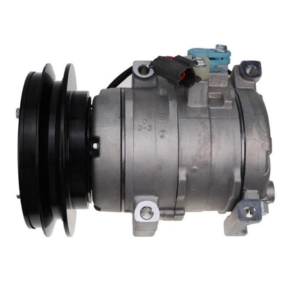 Denso 10S15C A/C Compressor 17A-911-4810 fits Komatsu Bulldozer D155A-6 D155AX-5 D155AX-6 D155AX-6A D275A-5R