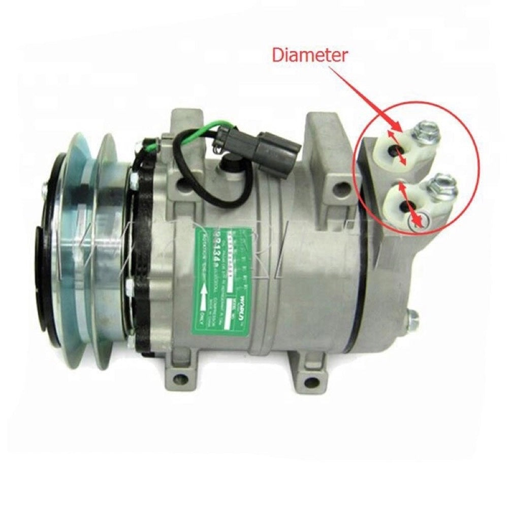 DKS15CH A/C Compressor 22U-979-1711 compatible with Komatsu Excavator PC138US-2 PC228US-3 PC78MR-6 PC78US-6 PC78UU-6&nbsp;
