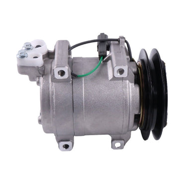 DKS15D A/C Compressor 4719131 compatible with Hitachi Excavator ZX140W-3 ZX140W-3-AMS ZX140W-3DARUMA ZX145W-3 ZX145W-3-AMS ZX250W-3