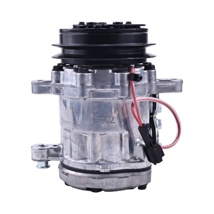 SD7B10 12V A/C Compressor 172B11-18100 compatible with Yanmar Excavator VIO80 VIO82 VIO33 SV100-2B SV100-2A VIO80-1A