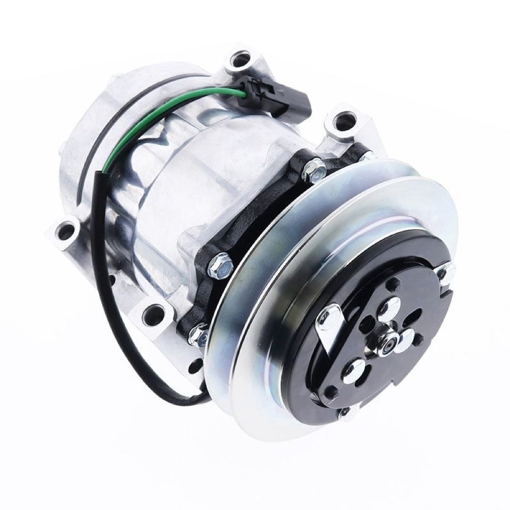 SD7H13 A/C Compressor LC91V00002F1 fits Kobelco SK200LC-6 ED190LC SK480LC-6E SK210LC SK160LC SK210LC-6E SK330LC-6E SK290LC SK290LC-6E SK200-6 SK250LC SK330LC