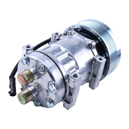 SD7H15 A/C Compressor 86993463 fits CASE 1021F 1121F 6130 635 7010 7120 7130 7230 8010 8120 8230 9010 9120 9230 4430