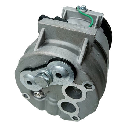 V5 A/C Compressor 11Q6-90040 11Q6-90041 compatible with Hyundai Excavator HW140 HW160 HW210 HX140L HX160L HX180L
