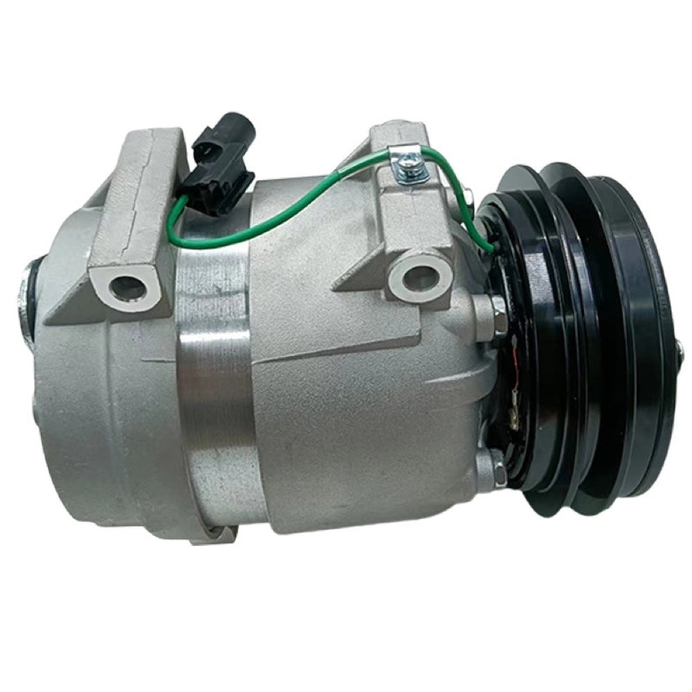 V5 A/C Compressor 11Q6-90040 11Q6-90041 compatible with Hyundai Excavator HW140 HW160 HW210 HX140L HX160L HX180L