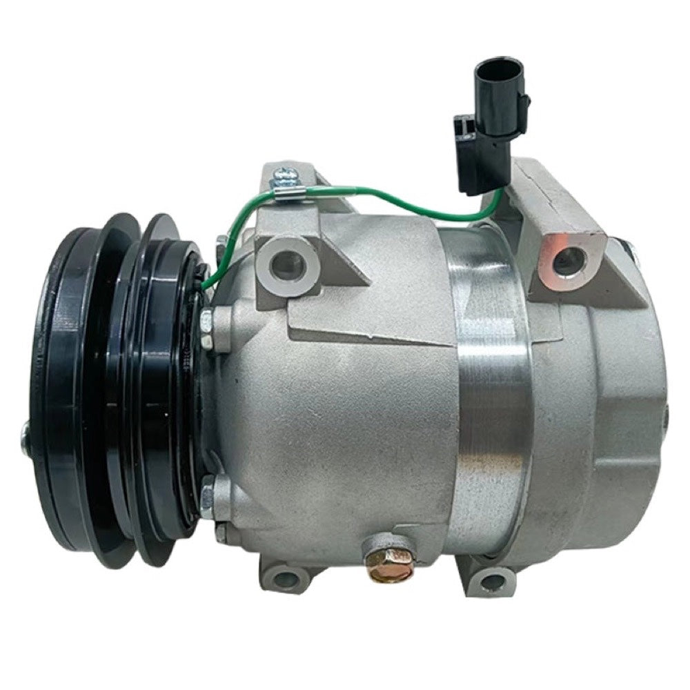 V5 A/C Compressor 11Q6-90040 11Q6-90041 compatible with Hyundai Excavator HW140 HW160 HW210 HX140L HX160L HX180L