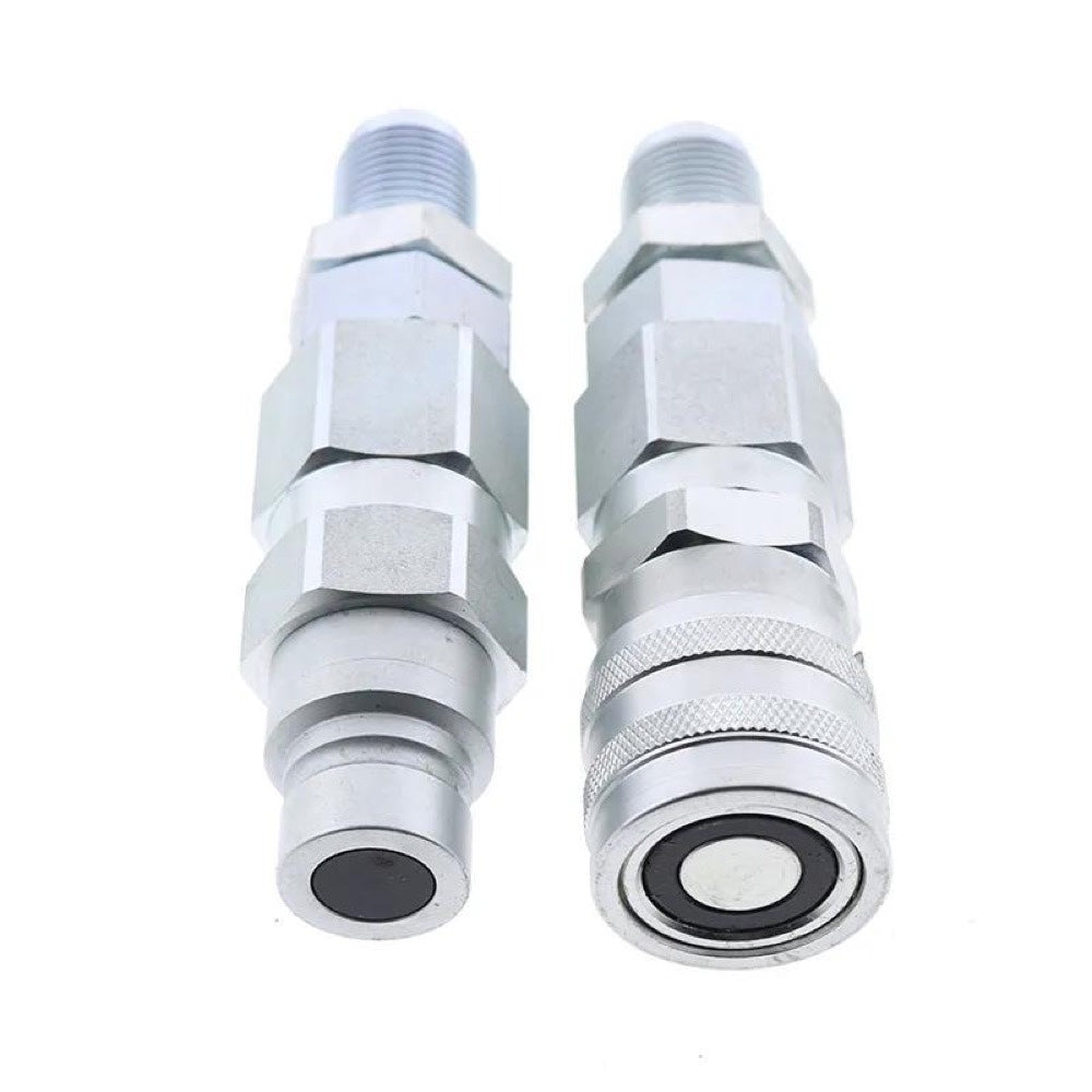 #10 JIC Thread 1/2" Flat Face Hydraulic Quick Connect Coupler compatible with GEHL 4635 4640 4835 4840 5240 5640 6640