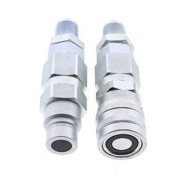 #10 JIC Thread 1/2" Flat Face Hydraulic Quick Connect Coupler compatible with GEHL 4635 4640 4835 4840 5240 5640 6640
