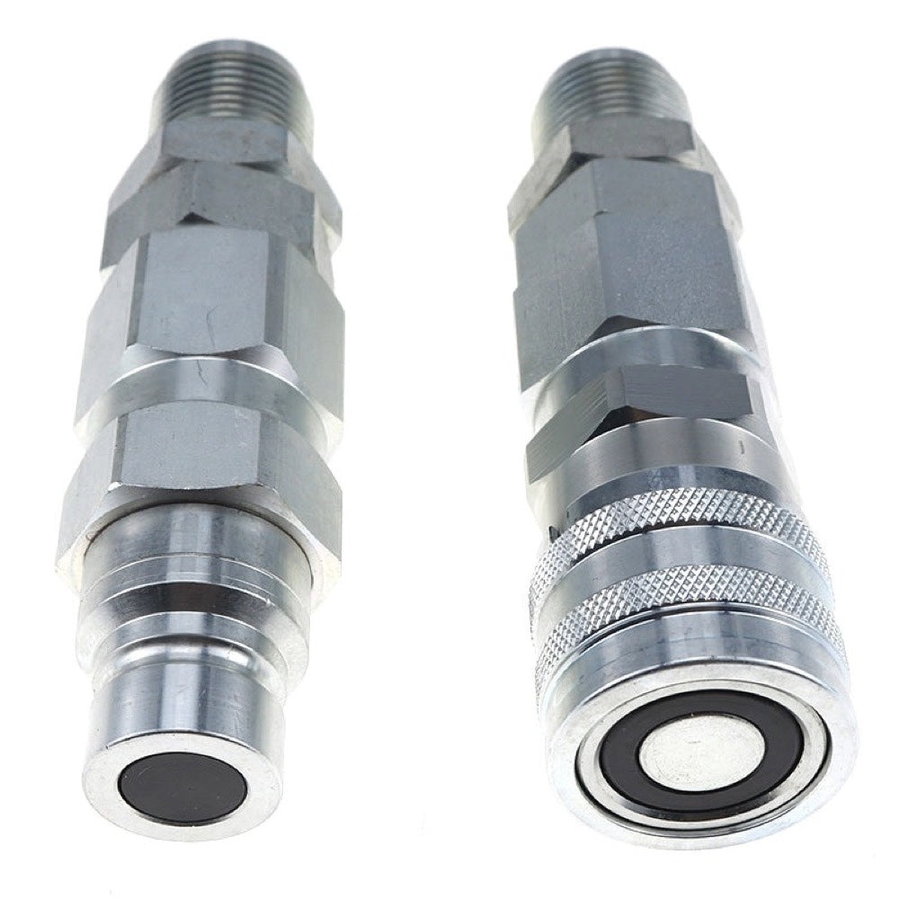 #12 JIC Flat Face Hydraulic Quick Connect Coupler compatible with Bobcat 7753 773 863 873 963