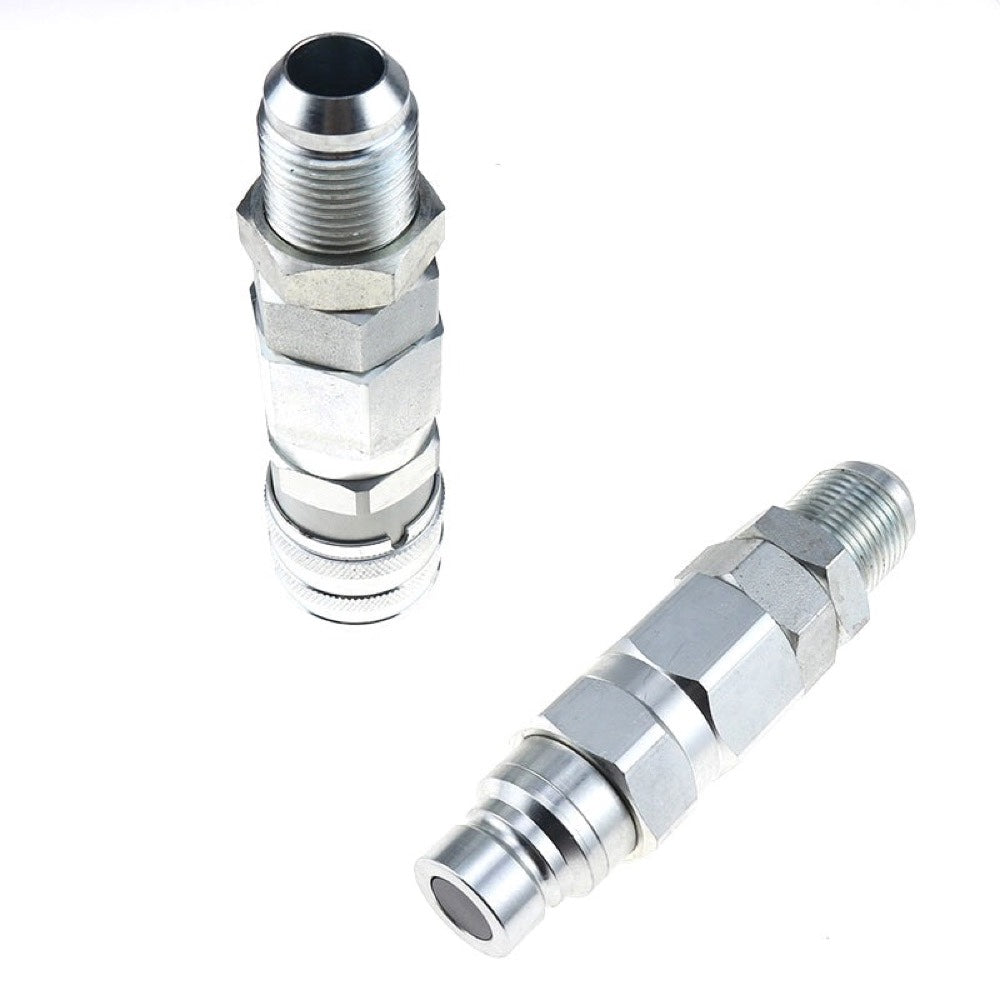#12 JIC Flat Face Hydraulic Quick Connect Coupler compatible with Bobcat 7753 773 863 873 963