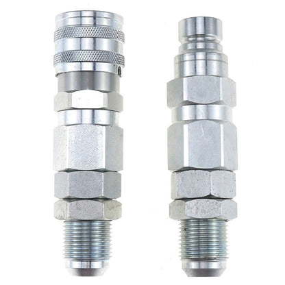 #12 JIC Flat Face Hydraulic Quick Connect Coupler compatible with Bobcat 7753 773 863 873 963