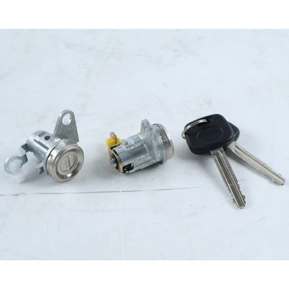 1 Pair Door Lock Cylinder With Keys 69051-42050 69051-42060 suitable for Toyota RAV4 1998-2000