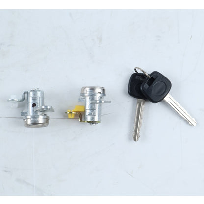 1 Pair Door Lock Cylinder With Keys 69051-42050 69051-42060 suitable for Toyota RAV4 1998-2000