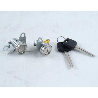 1 Pair Door Lock Cylinder With Keys 69051-42050 69051-42060 suitable for Toyota RAV4 1998-2000
