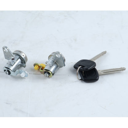 1 Pair Door Lock Cylinder With Keys 69051-42050 69051-42060 suitable for Toyota RAV4 1998-2000