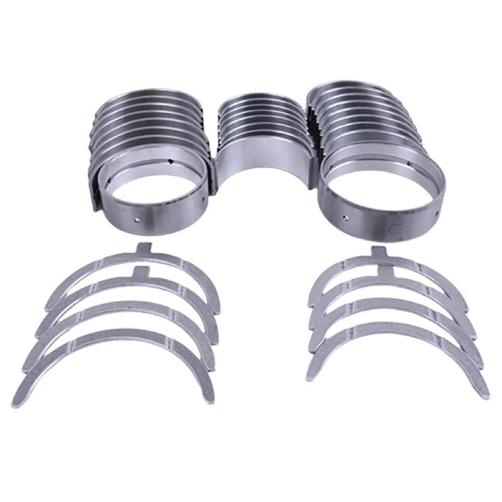 1 Set Main & Connecting Rod Bearing With Thrust Washer suitable for Kubota Engine V1903 V2003 V2203 V2403