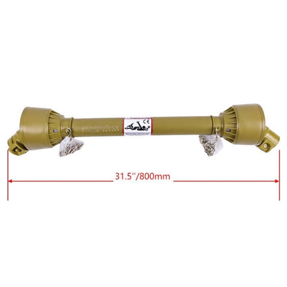 1-3/8" x 6 Spline Both Ends 31.5"-43.3" Length Series 1 PTO Shaft Driveshaft compatible with Lawnmower Tractor