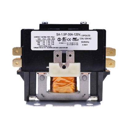 1.5 Pole 30 AMP 40AMP 120V Coil Definite Purpose Contactor SA-1.5P-30A-120V