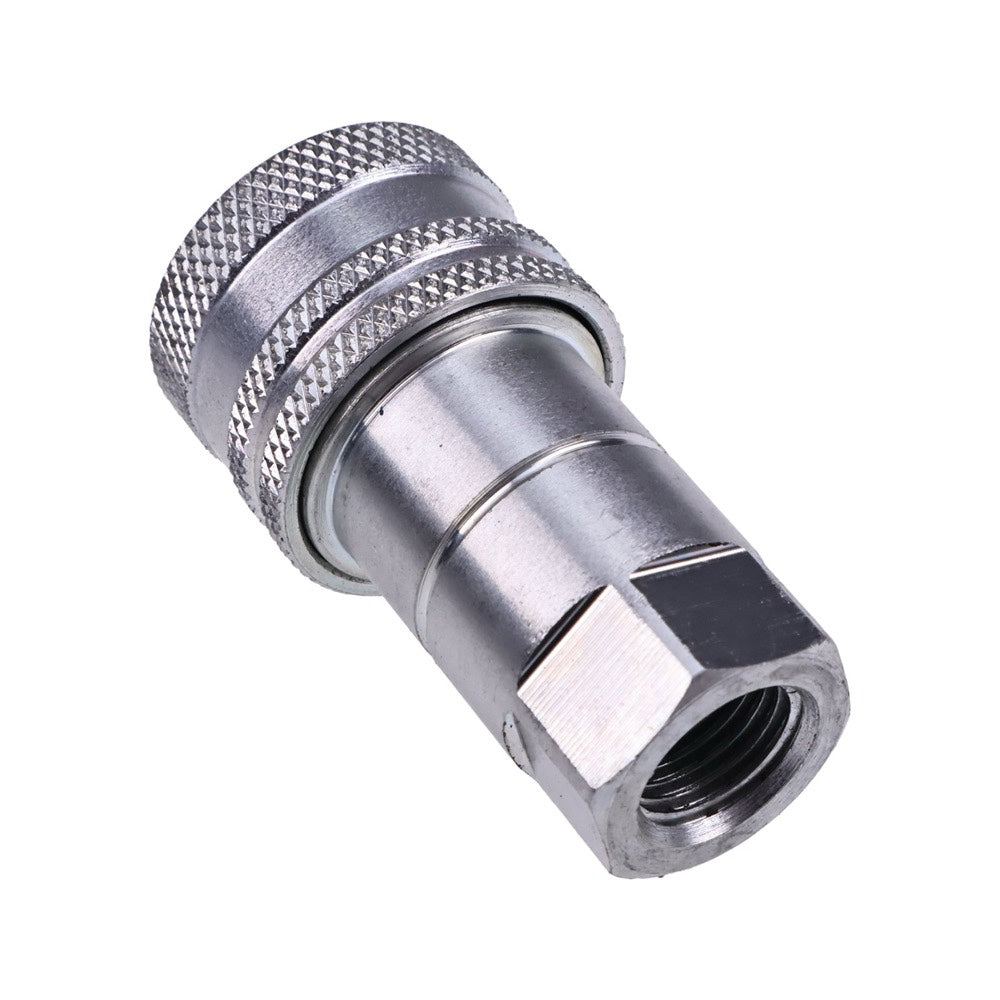 1/4" Body x 1/4" BSP Thread Male & Female Hydraulic Coupler Kit fits Tractor Loader Excavator