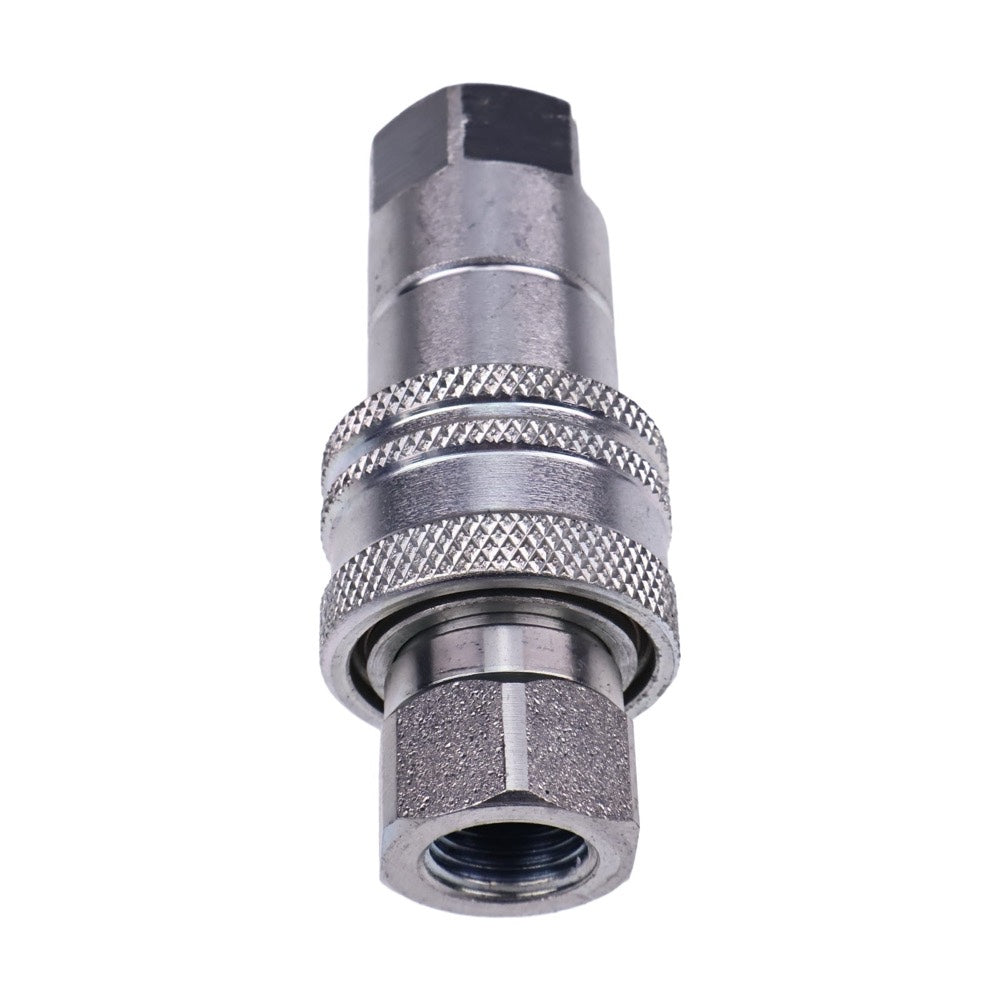 1/4" Body x 1/4" BSP Thread Male & Female Hydraulic Coupler Kit fits Tractor Loader Excavator