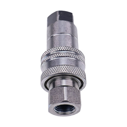 1/4" Body x 1/4" BSP Thread Male & Female Hydraulic Coupler Kit fits Tractor Loader Excavator