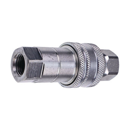 1/4" Body x 1/4" BSP Thread Male & Female Hydraulic Coupler Kit fits Tractor Loader Excavator