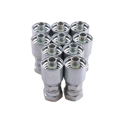 10 Pcs Hydraulic Hose Fitting With 5/8" Female JIC Swivel 10643-10-8 for use with Parker