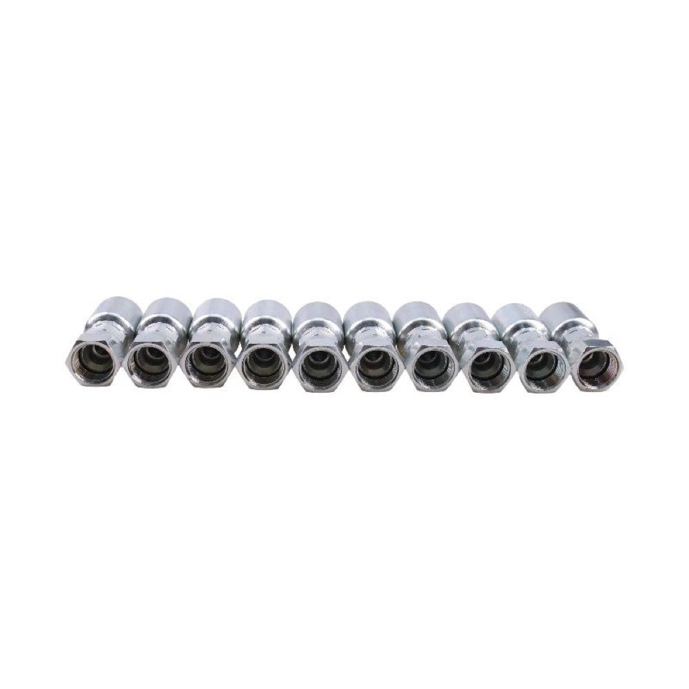 10 Pcs Hydraulic Hose Fitting With 5/8" Female JIC Swivel 10643-10-8 for use with Parker